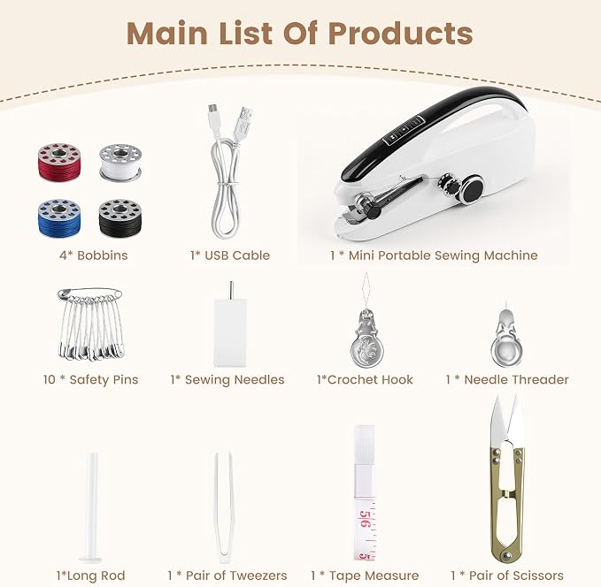Handheld Sewing Machine, Mini Sewing Machine - Image 9