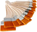EORTA Flat Art Paint Brushes Set Assorted Size Nylon Painting Brushes by EORTA