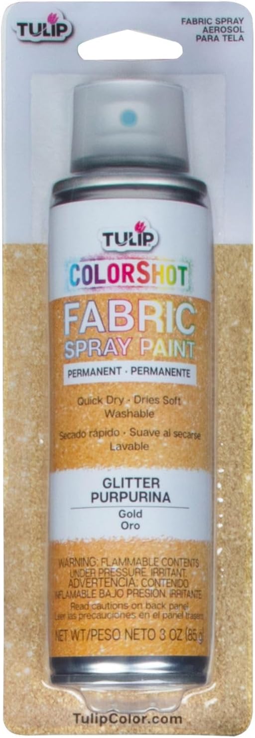 Tulip ColorShot Instant Fabric Spray Paint, Permanent Color Spray-On Fabric by Tulip