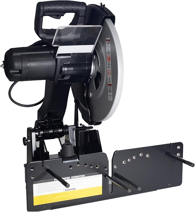 Cut-Off Saw - Heavy-Duty Cut-Off Tool with 14” Scalloped Saw Blade for Industrial and Hydraulic Hose Cutting - 4.5 HP, 115V 1-Phase, 20 Amp Circuit, 3500 RPM
