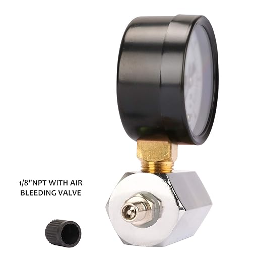 MEASUREMAN 2" Steel Gas Pressure Test Gauge Assembly, 3/4" FNPT Connection, 0-15psi, +/-3-2-3% Accuracy