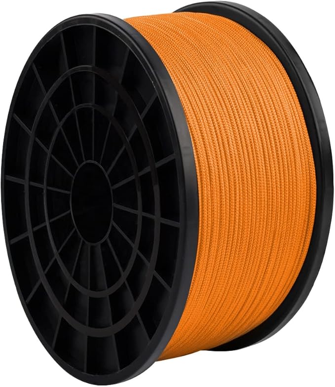 HERCULES Type III Paracord 550 Paracord Rope Parachute Cord, 50' Neon Orange for Camping Cord, Survival Rope