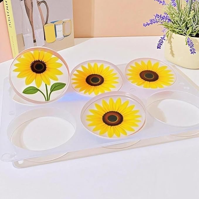 6-Cavity Deep Round Coaster Silicone Molds - Image 4