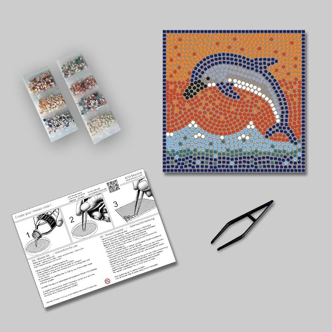Complete Mosaic Kits for Adults: Unleash Your Creativity, Square 7inch Joyful - Image 2