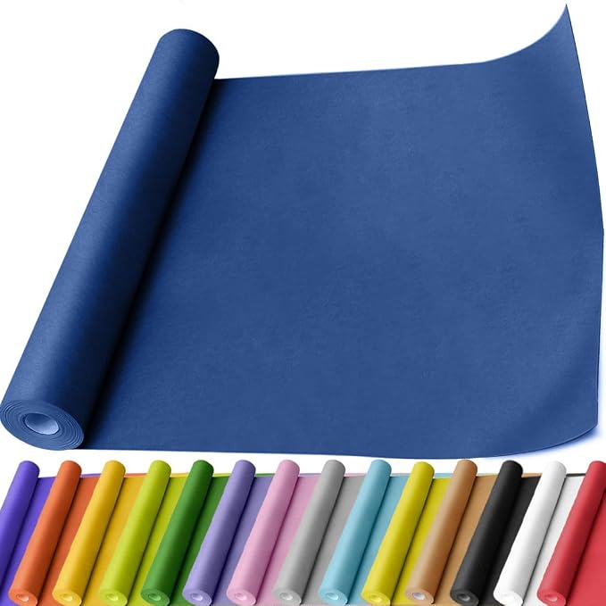 PerkHomy Blue Kraft Paper Roll 17.5" x 760" by PerkHomy
