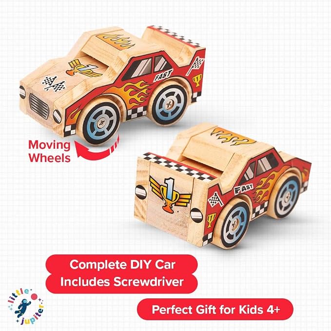 Little Jupiter DIY Wooden Kits w/Stickers - Image 5