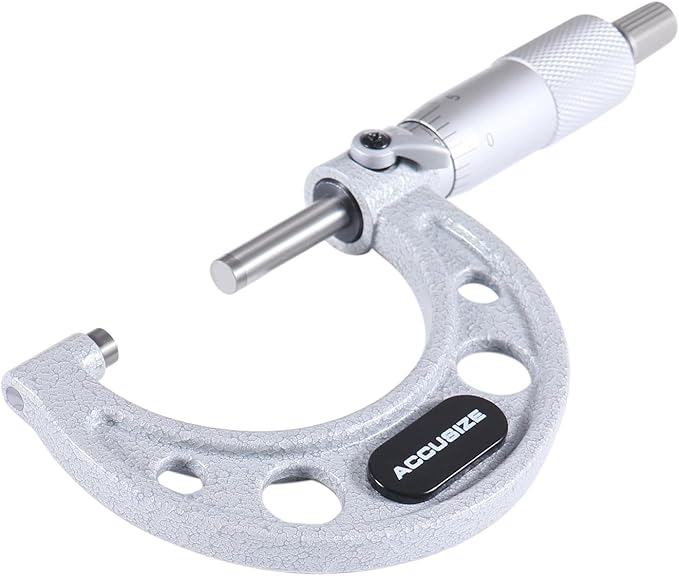 Accusize Industrial Tools 0-12'' by 0.0001'', 12 Pcs Ultra-Precision Outside Micrometers Set with Carbide Tips, Eg00-0912