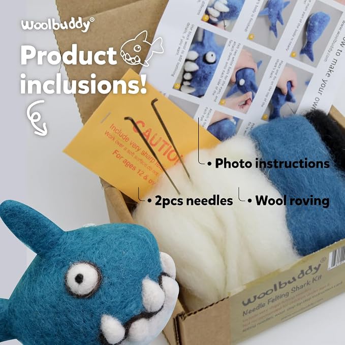Woolbuddy Needle Felting Kit for Beginner Adults, Starter Set - Image 3