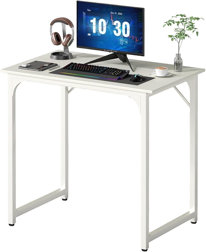 PayLessHere | 32 Inch Computer Desk | White | Office Desk by PayLessHere