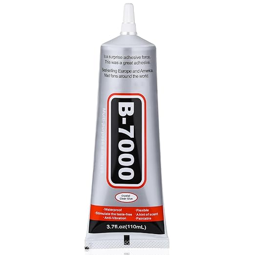 B7000 Jewelry Bead Glue for Jewelry Making, Crystal Clear Glue 3.7 fl oz by Cruzix