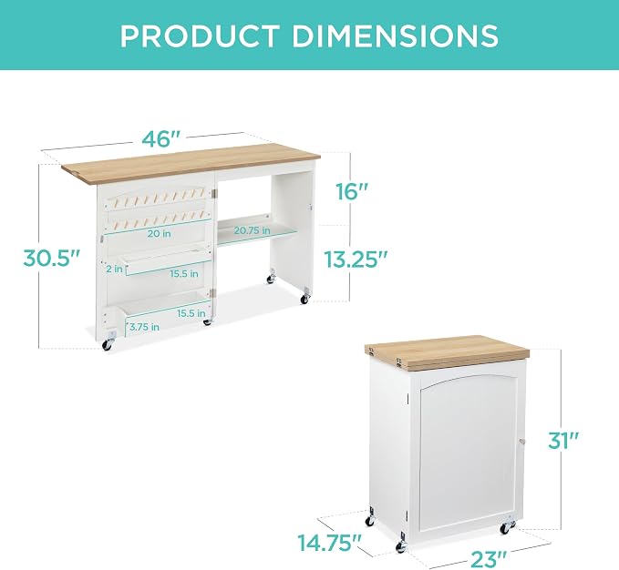 Best Choice Products Folding Sewing Table Multipurpose Craft Station & Side Desk - Image 2