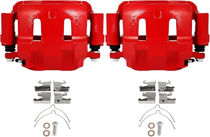 SCITOO 18-B4791 18-B4790 Front Left & Right Disc Brake Calipers Assembly w/Bracket For Ford For Excursion 2000-2005,For Ford For F-250 Super Duty 1999-2004,For Ford For F-350 Super Duty 1999-2004