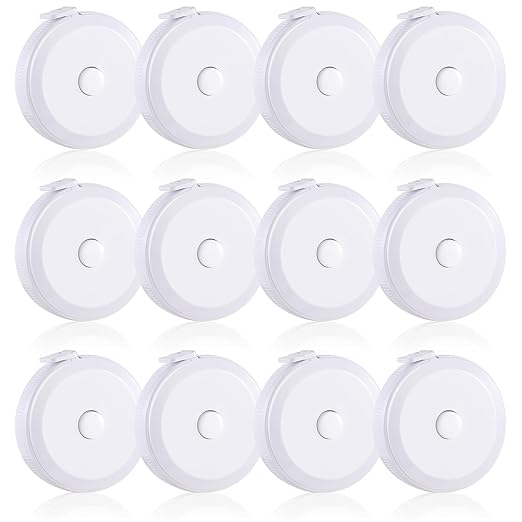 16 Pack Tape Measure, 60 Inch/150cm Retractable Body Measuring Tape - White Soft Sewing Tape for Tailor, Craft & Cloth Measurements