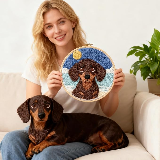 INFUNLY Dachshund Punch Needle Kits - Image 7