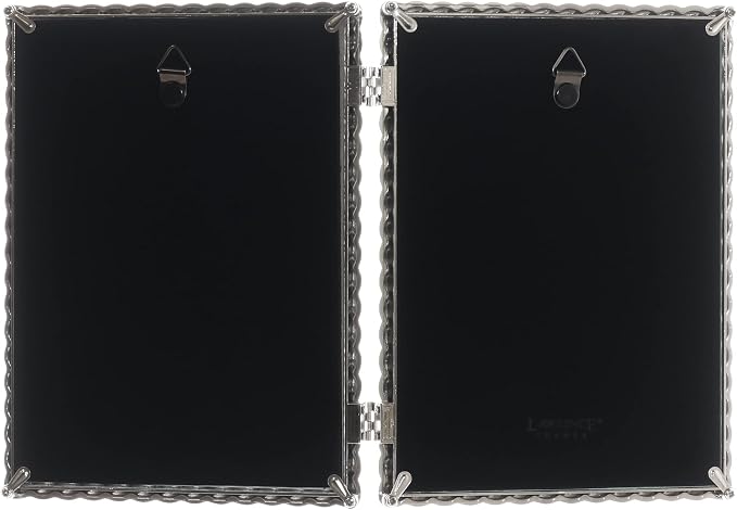 Lawrence Frames Metal Frame, Rope Design, Brushed Nickel, 5x7 Double - Image 4