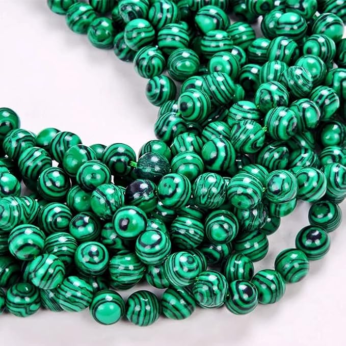 Zenkeeper 108 Pcs Malachite Beads by Zenkeeper