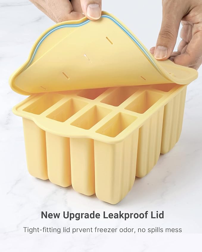 Popsicles Molds, MEETRUE 12 Pieces Silicone Popsicle Molds Easy-Release - Image 5