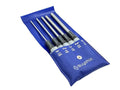 Buyohlic Drive Pin Punch Set with Knurled Grip and Protective Vinyl Case (Long Pin Punch)