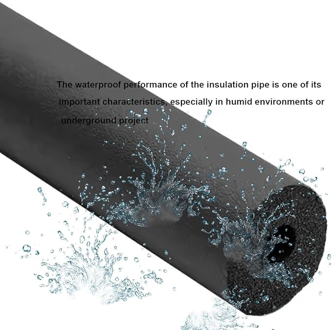 Foam Pipe Insulation - Pipe Insulation Foam Tube 1.7/1.8m (5.6/5.9ft) Long, Inner Diameter 25/50/90mm (1"/ 2"/3-5/9") ID, Suitable for Insulating Air Conditioning Water Pipes(4-1/3"*0.79"-5.9Ft)