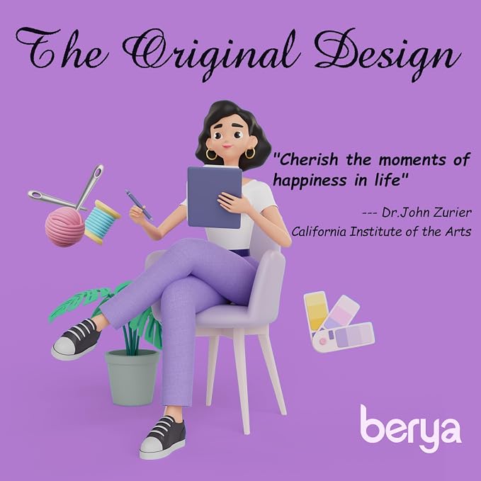 BERYA Flowers Embroidery Kit Including Video Step by Step Instructions - Image 3