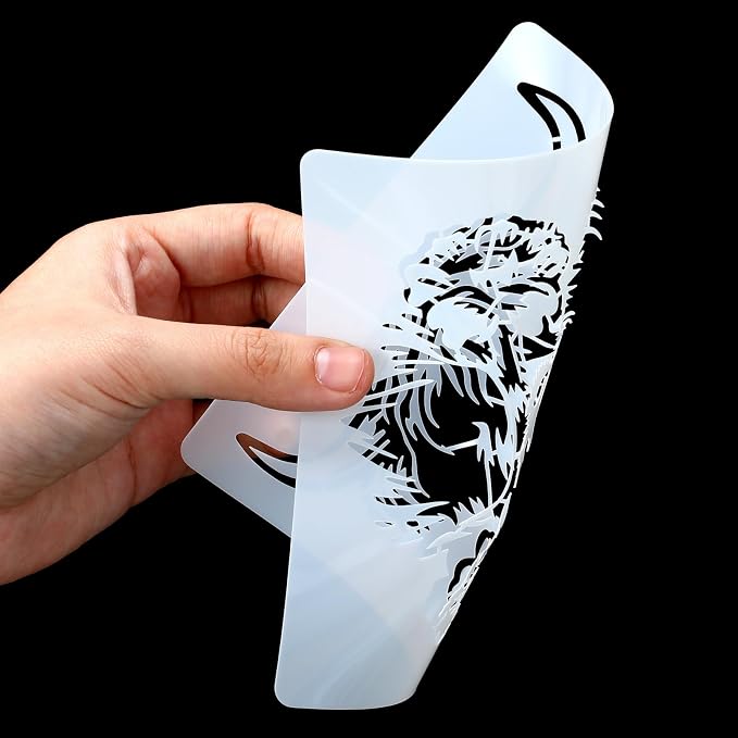 Junkin 20 Pcs Stencil for Painting Stencil Reusable DIY Drawing Template - Image 3