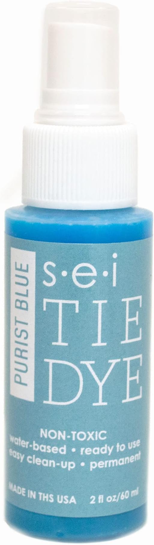 S.E.I. Purist Blue Tie Dye Spray Bottle: 2oz. Non Toxic Fabric Dye Spray by SEI
