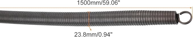 MECCANIXITY Spring Tube Bender OD 23.8mm/0.94" Steel Spring Pipe Bending Tubes 1500mm/59.06" Long for 1" PVC Pipe(ID 25mm) in Home Renovations,Electrician Wiring Bending Pipe(insert-pipe use)