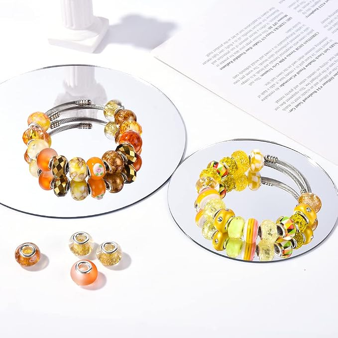 Aipridy European Large Hole Beads, Colorful Glass Charm Beads Set - Image 3