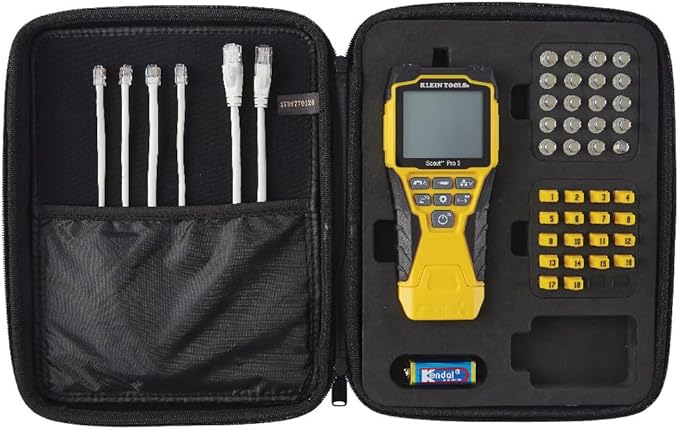 Klein Tools VDV501-852 Cable Tester with Remote, VDV Scout Pro 3 Test Kit Locates and Tests Voice, Data and Video Cables