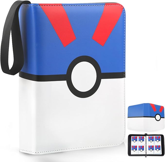 Card Binder 4 Pocket, Trading Card Holder Fits 400 Cards by Unknown