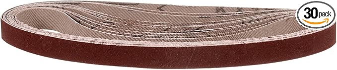 1/2 x 18 Inch Sanding Belt, 30 Pcs 400 Grit Knife Sharpener Belts Work Sharpening for Belt Sander Knife Carving Tool Metal Working