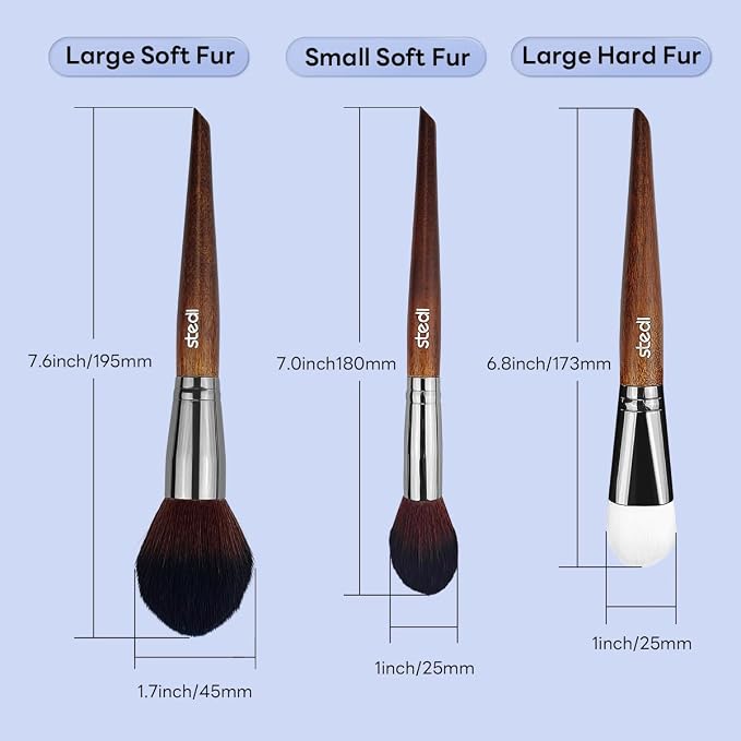stedi Model Cleaning Brush Kit, Model Hobby Making Tools, 2 Soft and 1 Stiff - Image 6