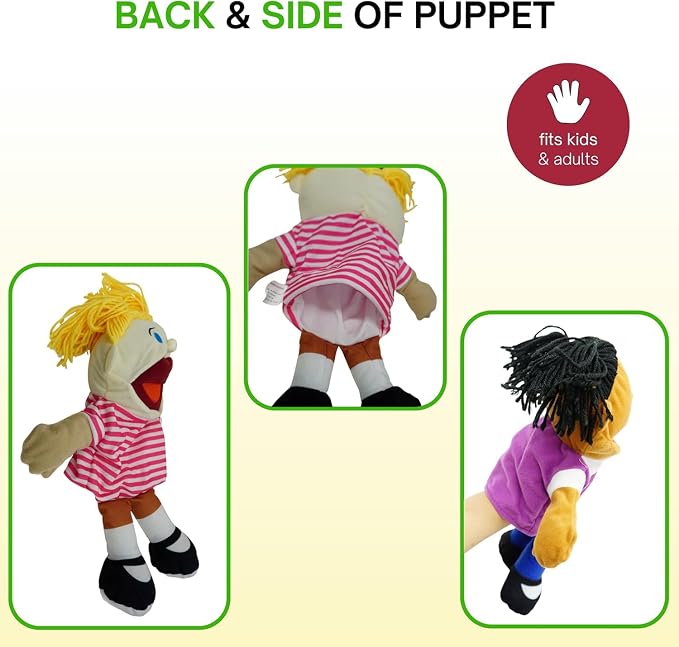 4E's Novelty Multicultural Hand Puppets - Image 8