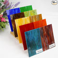 Lanyani 10 Sheets Variety Streaky Glass Packs 4 x 6 inch Cathedrals Stained by LanyaniArtGlassMosaics