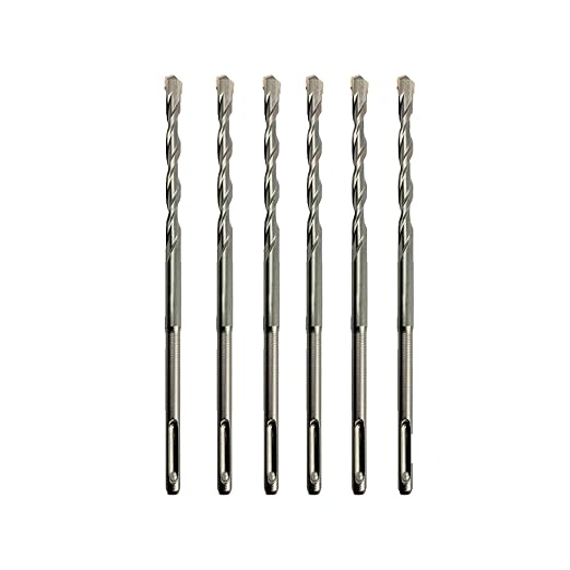 Direko 5-Piece 7/8 inch x 12 Inch SDS Plus Rotary Hammer Drill Bits Carbide Tipped Concert Drill Bits for Concrete, Brick, Cement Walls, Stone, Hammer Drill Bits for Concrete