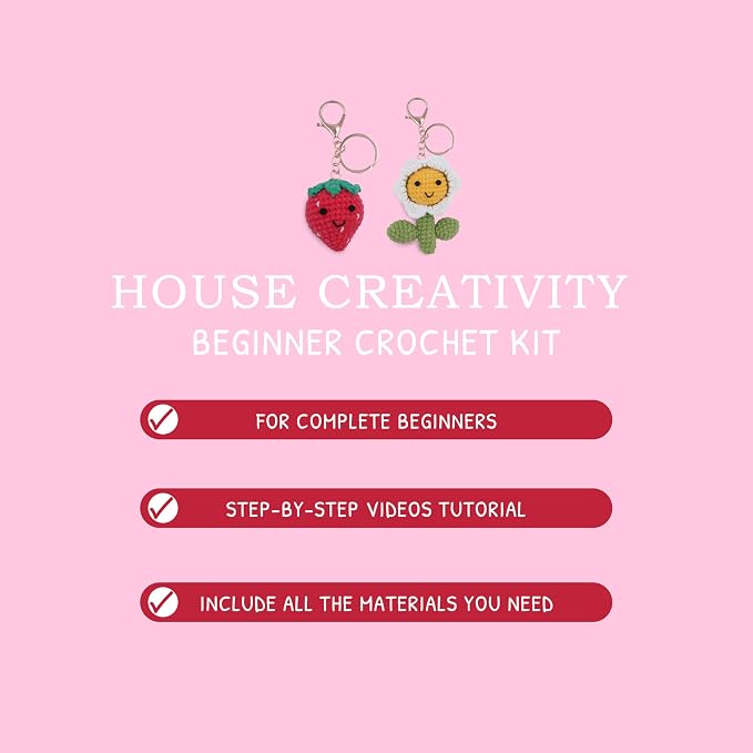 HOUSE CREATIVITY Crochet Keychain Kit - Image 4