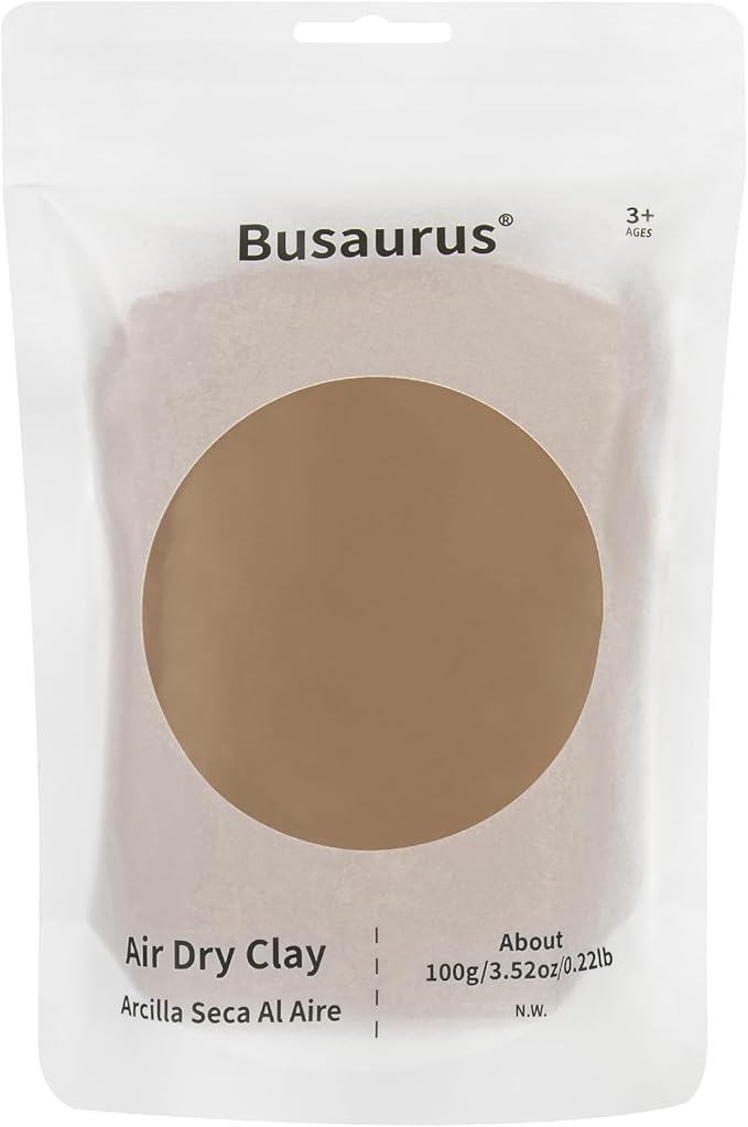 100g Brown Air Dry Foam Clay, Magic Model Clay by BusaurusToys