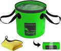 AUTODECO Collapsible Bucket 5 Gallon Container Folding Water Bucket Portable Wash Basin 20L