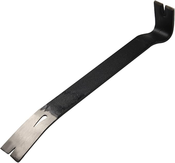 KSEIBI 285150 Hand Wonder Crow Bar Tool, Steel Nail Puller Paint Lid Lifter Trim Small Flat Pry Bar 15" inch for Prying, Scraping, Lifting, Pulling, Utility Claw Wonderbar