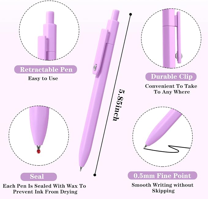 Piochoo Gel Pens, Cute Color Pens - Image 3