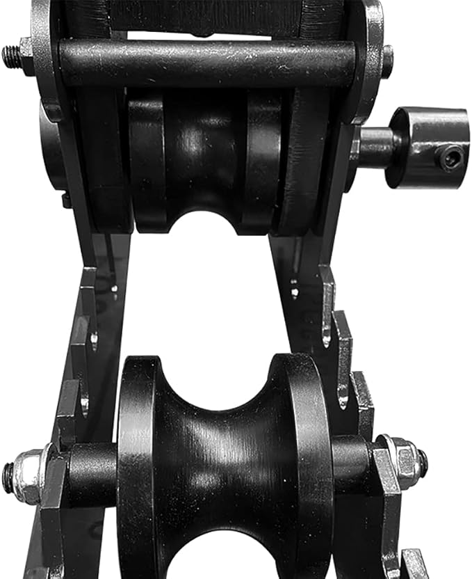Manual Tube Bender, Metal Tube Roller Bending Machine with 1 Set Molds, Max 1.5" Bending Thickness, High Precision Round Tubing Pipe Bender, Tabletop Hand Bending Tool for Steel, Brass, Copper