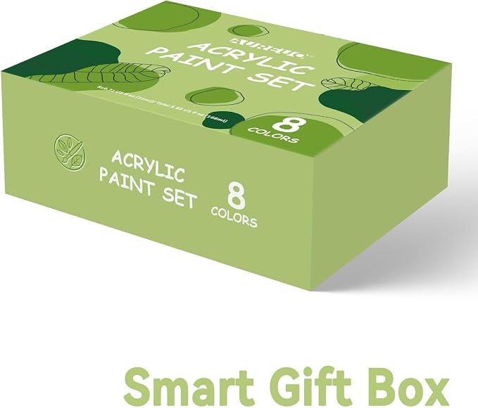 AUREUO Green Acrylic Paint Set - Image 6