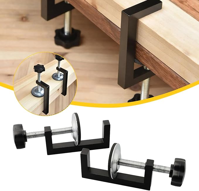 10-57mm Reversed Woodworking Clamp C-Clamp Heavy Duty Metal Clamps Portable For Wood Plastic Cutting Drilling Woodworking Tool (4)