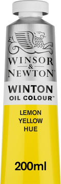 Winsor & Newton Winton Oil Color, 200ml Tube, Lemon Yellow Hue by WinsorNewton