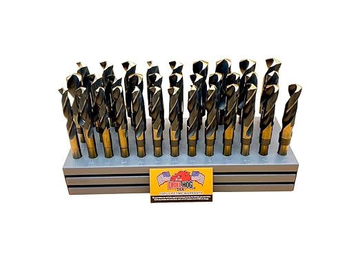 Drill Hog Silver & Deming Drill Bit Set Index 33 Pc 1/2-1"