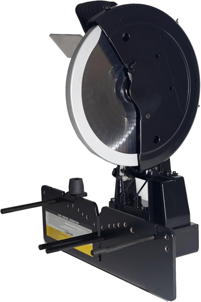 Cut-Off Saw - Heavy-Duty Cut-Off Tool with 12” Scalloped Saw Blade for Industrial and Hydraulic Hose Cutting - 4.5 HP, 115V 1-Phase, 20 Amp Circuit, 3500 RPM