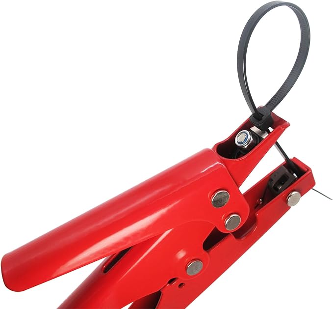 Zip Tie Gun, Tensioning and Cutting Zip Tie Tool for Plastic Cable Ties under 3/8 Inch Width