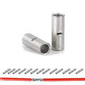 100 PCS Non-Insulated Butt Connectors Kit, AWG 12-10 Wire Ferrules, Electrical Wire Connectors Crimp Ferrule Terminals Kit-BN5.5