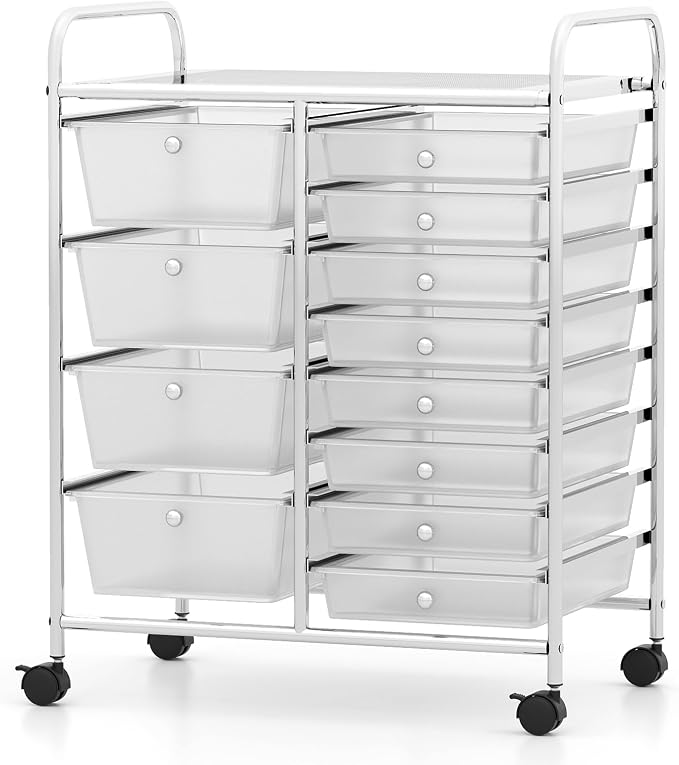 BECOMFORT 15-Drawer Rolling Cart by BECOMFORT