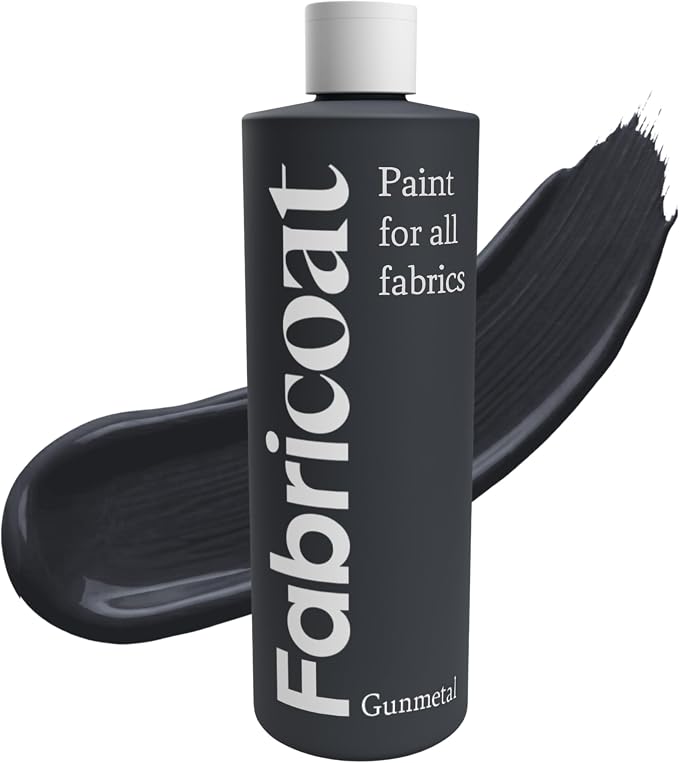 Fabricoat Gunmetal Fabric Upholstery Paint & Dye | 500ml / 17 fl oz | Restore by Fabricoat